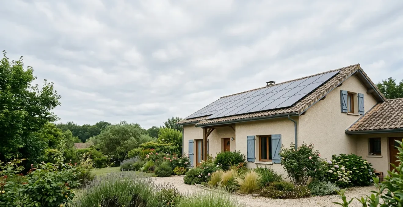 Installation d'énergies renouvelables dans un environnement résidentiel français typique