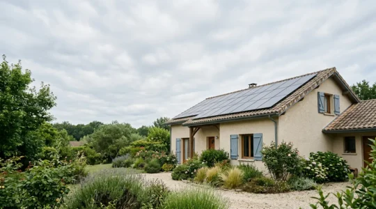Installation d'énergies renouvelables dans un environnement résidentiel français typique