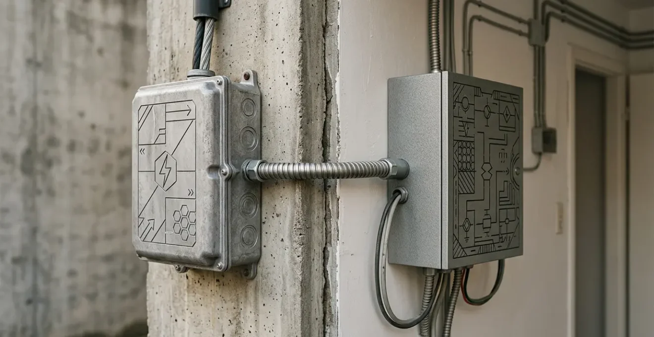 Point de démarcation entre le réseau public Enedis et une installation électrique privée en France