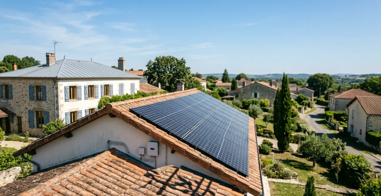 Système de pilotage intelligent d'autoconsommation solaire avec panneaux photovoltaïques sur toiture française