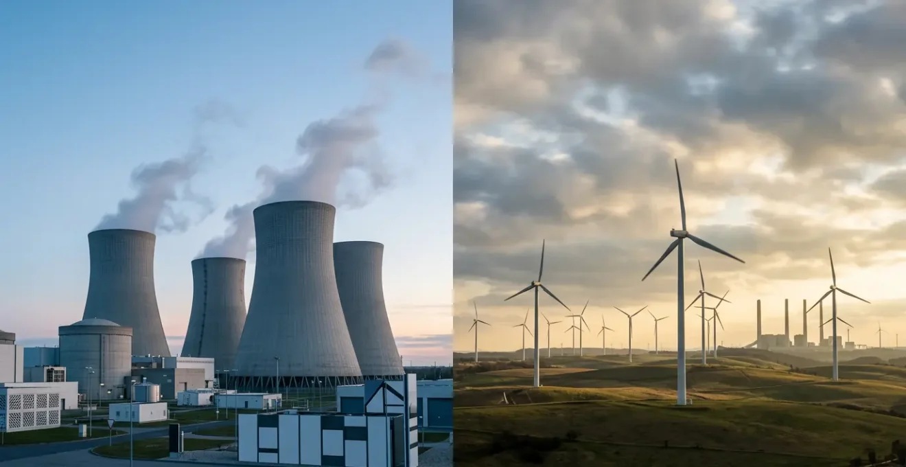 Comparaison symbolique de la production électrique entre la France et l'Allemagne
