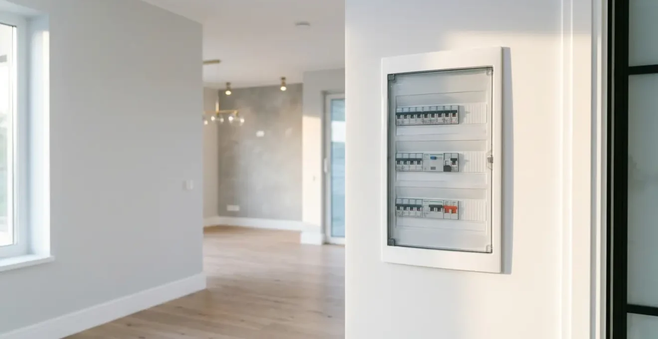 Rénovation électrique moderne valorisant un bien immobilier avant vente