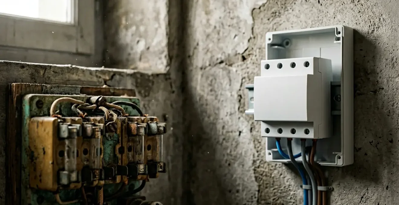 Mise en sécurité d'une installation électrique vétuste avec disjoncteur différentiel 30mA