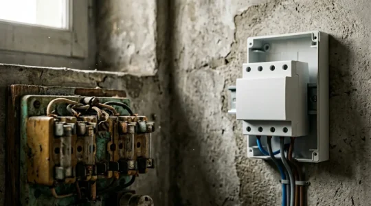 Mise en sécurité d'une installation électrique vétuste avec disjoncteur différentiel 30mA