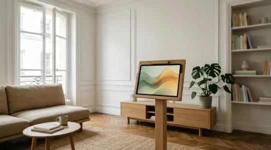 Tableau de bord moderne affichant les données d'intensité carbone de l'électricité en temps réel en France