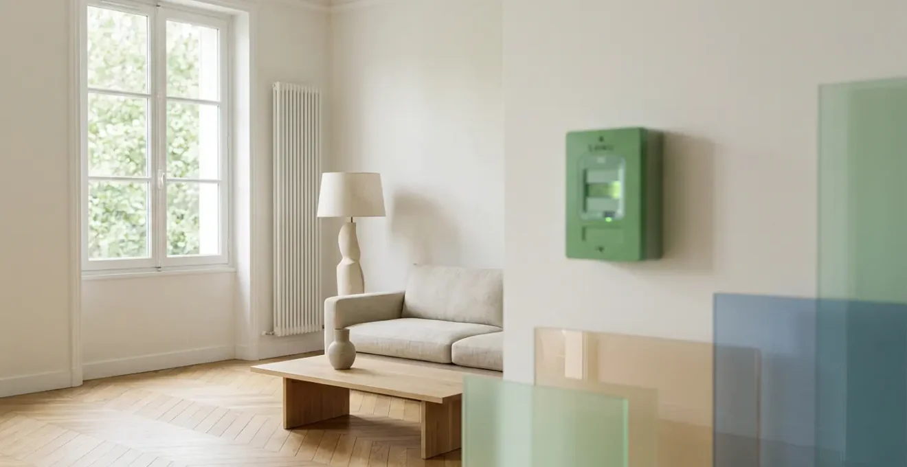 Visualisation des données de consommation électrique sur un écran moderne avec des graphiques de suivi énergétique